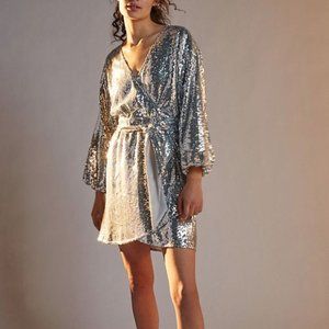 NWT Anthropologie Lisabette Sequin Dress